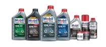 Cinco aceites de moto Mobil